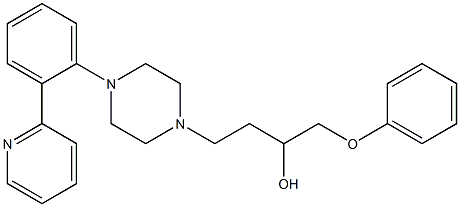 1-(Phenoxy)-4-[4-[2-(2-pyridinyl)phenyl]-1-piperazinyl]-2-butanol Struktur