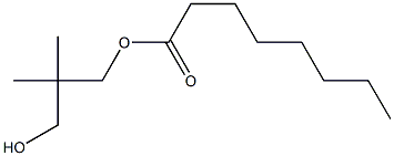 Octanoic acid 3-hydroxy-2,2-dimethylpropyl ester Struktur