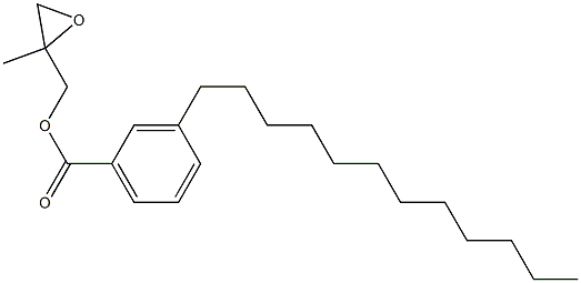 3-Dodecylbenzoic acid 2-methylglycidyl ester Struktur