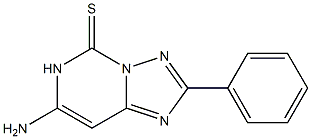 2-Phenyl-7-amino[1,2,4]triazolo[1,5-c]pyrimidine-5(6H)-thione Struktur