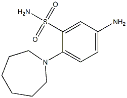 5-Amino-2-[(hexahydro-1H-azepin)-1-yl]benzenesulfonamide Struktur