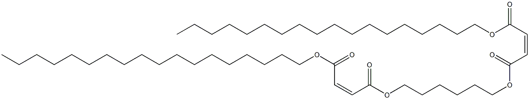 Bis[(2Z)-3-(octadecyloxycarbonyl)acrylic acid]hexamethylene ester Struktur