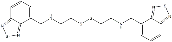 4,4'-Dithiobis(ethylene)bis(imino)bis(methylene)bis(2,1,3-benzothiadiazole) Struktur