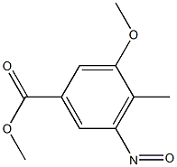 3-Methoxy-4-methyl-5-nitrosobenzoic acid methyl ester Struktur