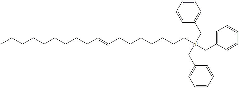 (8-Octadecenyl)tribenzylaminium Struktur