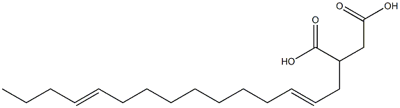 (2,11-Pentadecadienyl)succinic acid Struktur