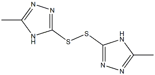 3,3'-Dithiobis(5-methyl-4H-1,2,4-triazole) Struktur