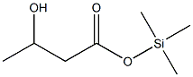 3-Hydroxybutyric acid (trimethylsilyl) ester Struktur