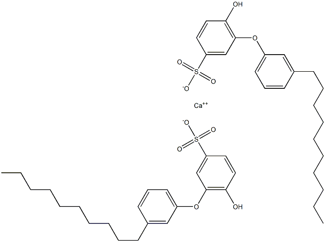 Bis(6-hydroxy-3'-decyl[oxybisbenzene]-3-sulfonic acid)calcium salt Struktur