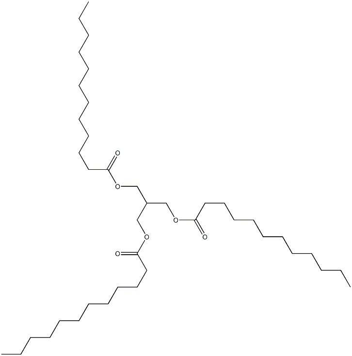 2-[(Dodecanoyloxy)methyl]-1,3-propanediol didodecanoate Struktur