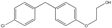 2-[4-(p-Chlorobenzyl)phenoxy]ethanol Struktur