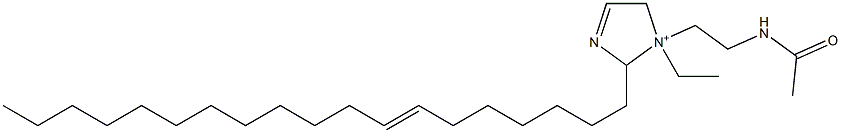 1-[2-(Acetylamino)ethyl]-1-ethyl-2-(7-nonadecenyl)-3-imidazoline-1-ium Struktur