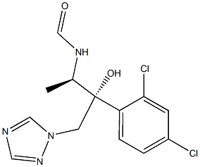 N-[(1R,2R)-2-(2,4-Dichlorophenyl)-2-hydroxy-1-methyl-3-(1H-1,2,4-triazol-1-yl)propyl]formamide Struktur