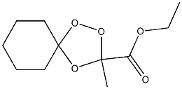 3'-Methylspiro[cyclohexane-1,5'-[1,2,4]trioxolane]-3'-carboxylic acid ethyl ester Struktur