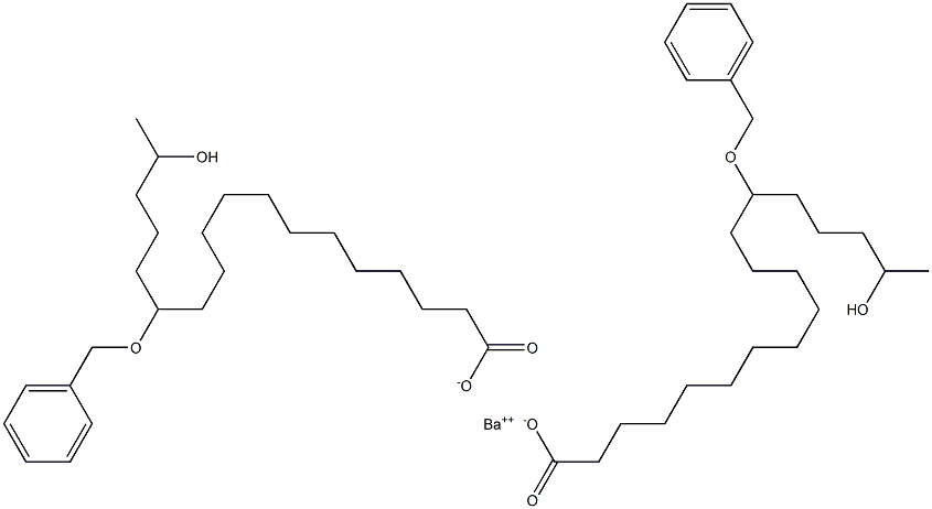 Bis(13-benzyloxy-17-hydroxystearic acid)barium salt Struktur