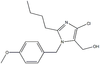 2-Butyl-4-chloro-1-(4-methoxybenzyl)-1H-imidazole-5-methanol Struktur