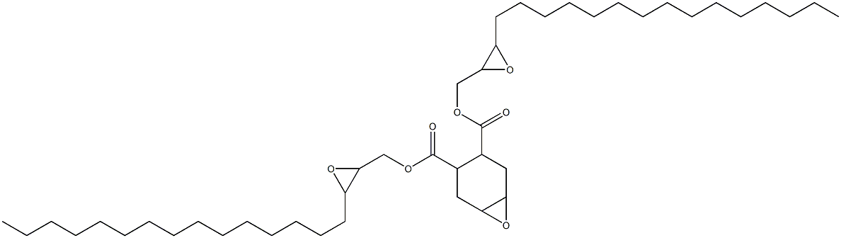 7-Oxabicyclo[4.1.0]heptane-3,4-dicarboxylic acid bis(2,3-epoxyoctadecan-1-yl) ester Struktur