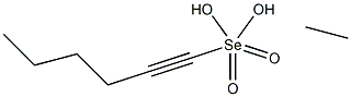 Ethaneselenoic acid Se-(1-hexynyl) ester Struktur