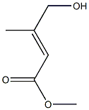 3-(Hydroxymethyl)isocrotonic acid methyl ester Struktur