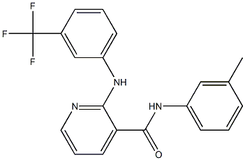 2-[(3-Trifluoromethylphenyl)amino]-N-(3-methylphenyl)-3-pyridinecarboxamide Struktur