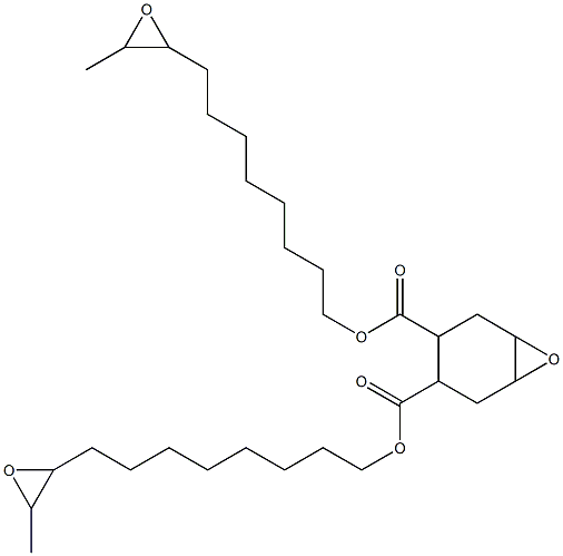 7-Oxabicyclo[4.1.0]heptane-3,4-dicarboxylic acid bis(9,10-epoxyundecan-1-yl) ester Struktur