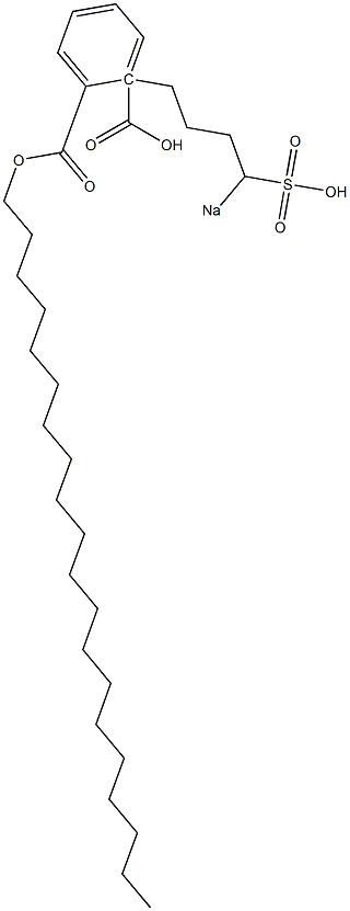 Phthalic acid 1-icosyl 2-(4-sodiosulfobutyl) ester Struktur