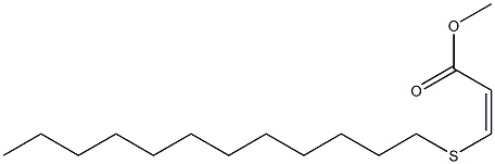 (Z)-3-(Dodecylthio)acrylic acid methyl ester Struktur