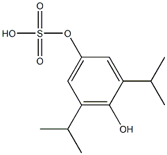 3,5-Diisopropyl-4-hydroxyphenylsulfate Struktur