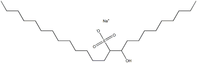 10-Hydroxytetracosane-11-sulfonic acid sodium salt Struktur