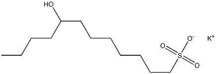 8-Hydroxydodecane-1-sulfonic acid potassium salt Struktur