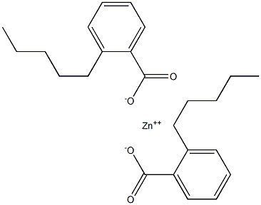 Bis(2-pentylbenzoic acid)zinc salt Struktur