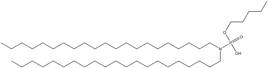 N,N-Dihenicosylamidophosphoric acid hydrogen pentyl ester Struktur