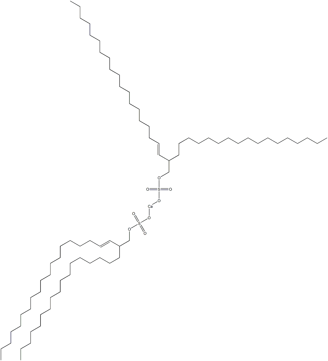 Bis(2-heptadecyl-3-henicosenyloxysulfonyloxy)calcium Struktur