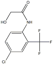 N-[4-Chloro-2-(trifluoromethyl)phenyl]hydroxyacetamide Struktur