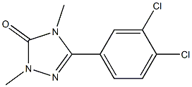 2,4-Dimethyl-5-(3,4-dichlorophenyl)-2H-1,2,4-triazol-3(4H)-one Struktur