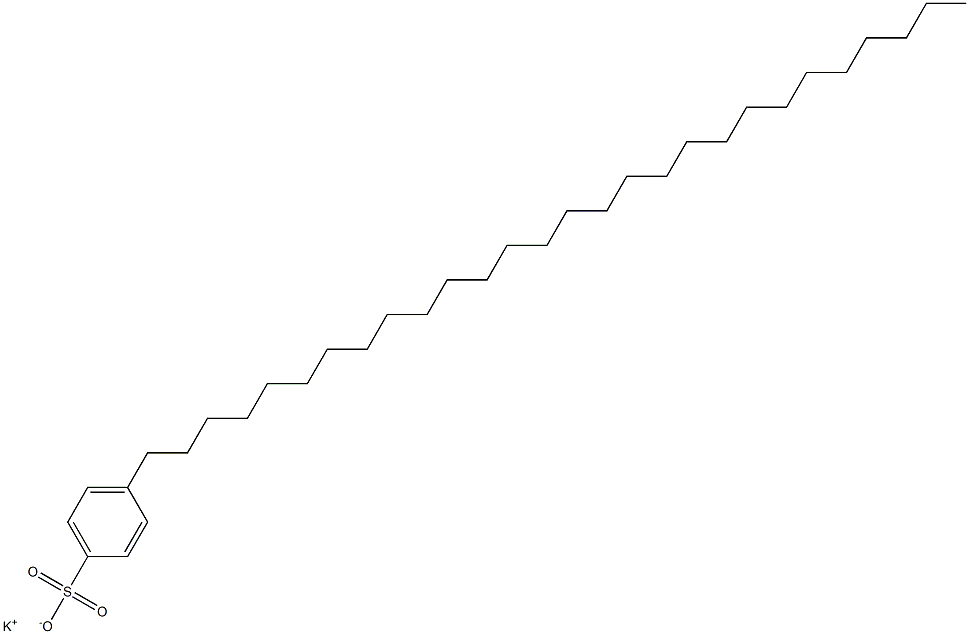 4-Octacosylbenzenesulfonic acid potassium salt Struktur