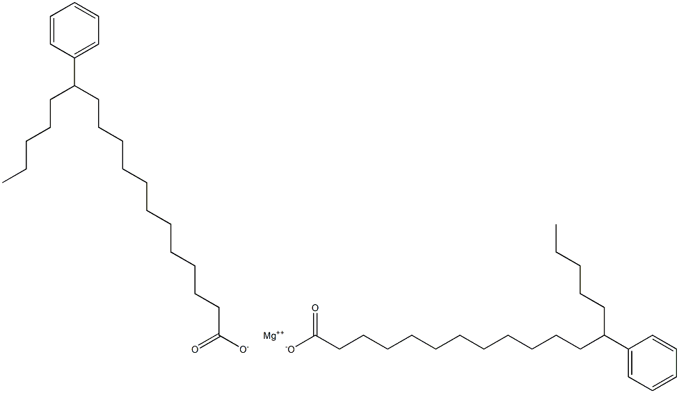 Bis(13-phenylstearic acid)magnesium salt Struktur