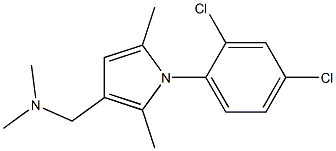 N,N-Dimethyl-1-(2,4-dichlorophenyl)-2,5-dimethyl-1H-pyrrole-3-methanamine Struktur