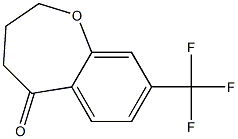 8-(Trifluoromethyl)-3,4-dihydro-1-benzoxepin-5(2H)-one Struktur