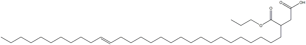 3-(18-Nonacosenyl)succinic acid 1-hydrogen 4-propyl ester Struktur