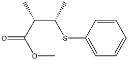 (2S,3S)-2-Methyl-3-(phenylthio)butyric acid methyl ester Struktur