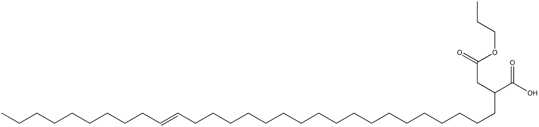 2-(19-Nonacosenyl)succinic acid 1-hydrogen 4-propyl ester Struktur