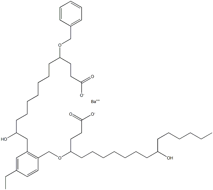 Bis(4-benzyloxy-12-hydroxystearic acid)barium salt Struktur