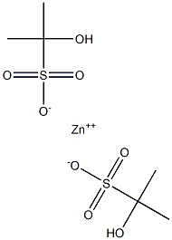 Bis(2-hydroxypropane-2-sulfonic acid)zinc salt Struktur