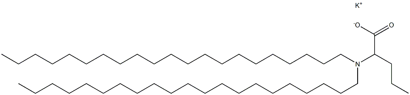 2-(Dihenicosylamino)valeric acid potassium salt Struktur