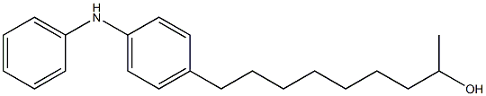 4-(8-Hydroxynonyl)phenylphenylamine Struktur