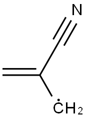 2-Cyano-2-propenyl radical Struktur