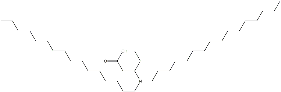 3-(Dihexadecylamino)valeric acid Struktur