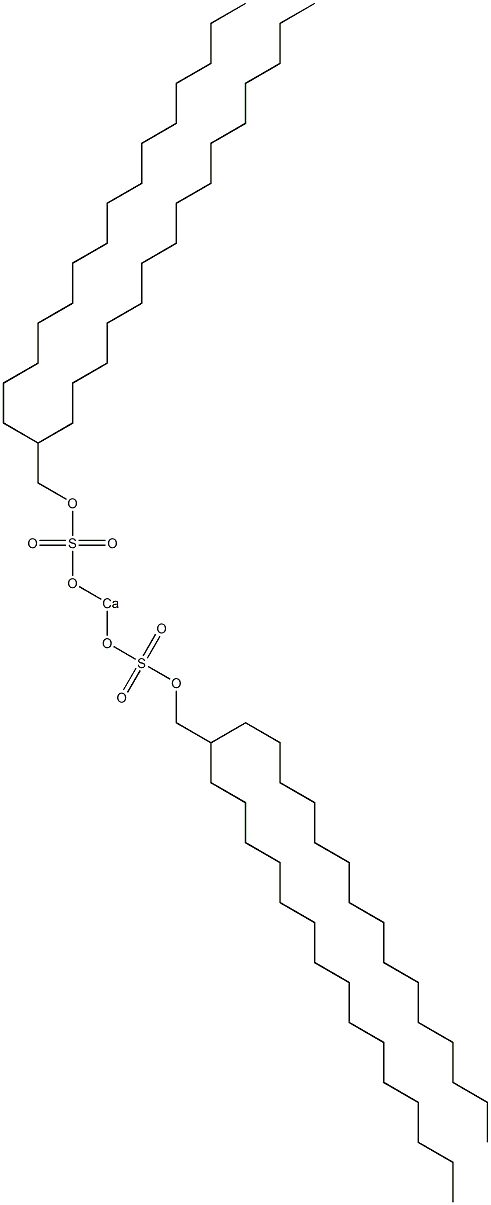 Bis(2-pentadecylheptadecyloxysulfonyloxy)calcium Struktur