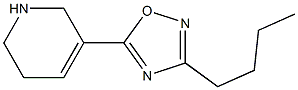 3-Butyl-5-[(1,2,5,6-tetrahydropyridin)-3-yl]-1,2,4-oxadiazole Struktur